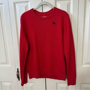 Abercrombie Kids Vibrant Red Crewneck Sweater